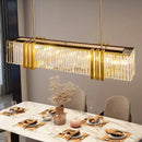 Crystal Pendant Light Luxury Modern Rectangular Living Room Designer Tea Room Island Counter Pendant Lamp by Ljojo