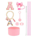 Ljojo 10pcs Tumbler Accessories Set: Straw, Cover, Cap, Boot, Stopper, Keychain, Sticker
