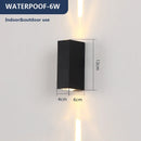 Ljojo LED Wall Lamp Modern Star Cross Design Bedroom Living Room Light