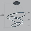Ljojo LED Circle Pendant Lights for Living Room with Remote Control