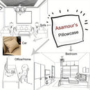 Abstract Monochrome Brushstroke Pillow Cover for Sofa, Bedroom, Car - Ljojo™