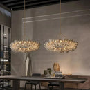 Glass Ball LED Chandelier for Living Room Modern Creative Home Decor by Ljojo