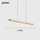 Modern Minimalist Straight Strip Pendant Light for Designer Bar & Conference Room by Ljojo