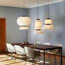 Chinese Paper Lantern Chandelier LED Light Fixture by Ljojo - Handmade Art Decor for Bedroom & Dining Room