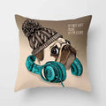 Cute Pug Bulldog Pillowcase for Living Room Decor - Ljojo Home Decor