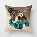 Cute Pug Bulldog Pillowcase for Living Room Decor - Ljojo Home Decor