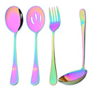 Ljojo Mirror Gold Stainless Steel Flatware Set - 4Pcs Dinnerware Cutlery Kit