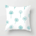 Ljojo Mint Green Geometric Print Lumbar Pillowcase