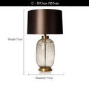 Ljojo Modern American Blue Glass Floor Lamp LED Light Bedroom Living Room Decoration