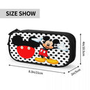 Ljojo Mickey Mouse Minnie Pencil Case - Big Capacity Zipper Pouch for Students