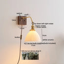 Ljojo LED Wall Sconce Pull Chain Switch Modern Style Nordic Mirror Light Fixtures