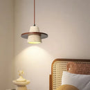 Japanese Wabi Sabi LED Hanging Lamp Yellow Travertine Pendant Light by Ljojo