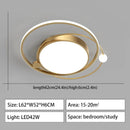 LED Ceiling Lamp Simple Modern Master Bedroom Light Luxury Room Ljojo 2024册Ceiling Lamps