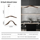 Ljojo Industrial Minimalist Wooden Creative LED Pendant Lights Chandelier for Home Decoration