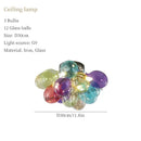 Nordic Color Glass Chandeliers - Art LED Pendant Lights for Bedroom Living Room by Ljojo