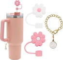 Ljojo 3pcs Silicone Straw Cover Set for Stanley Cup Tumblers