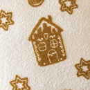 Embroidered Gingerbread Man Boucle Pillow Cover for Ljojo Home Décor