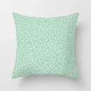 Light Blue Green Mint Geometric Print Boho Pillowcase Set by Ljojo