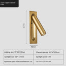 Ljojo LED Wall Lamp with USB Charging for Bedroom and Living Room Lighting