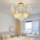 Ljojo Luxury Crystal Chandelier for European-Style Living Room, Bedroom, and Stairwell
