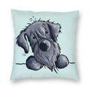 Ljojo Miniature Schnauzer Dog Cartoon Cushion Cover for Sofa - Puppy Lover's Nordic Pillow