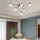 Ljojo Modern Black LED Chandelier Ceiling Light Fixture for Home Decor Living Room Dining