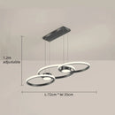 Aluminum Modern Chandelier for Dining Table and Bedroom Lighting by Ljojo