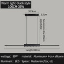 Ljojo LED Pendant Lamp: Modern Minimalist Stripe Design for Bedroom Living Room Lighting
