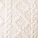 Fuzzy Short Wool Fleece Throw Pillow Cover for Sofa, Ljojo Branded Square Patterned Plush Cushion