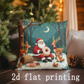 Christmas Print Pillow Covers by Ljojo - Perfect for Sofa, Bedroom, Car
