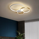 Ljojo LED Ring Ceiling Light - Gold/Black Chandelier for Home Decor