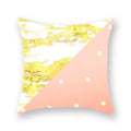 Geometric Marble Print Cushion Cover 45x45cm for Home Decor by Ljojo