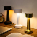 Ljojo Metal LED Touch Desk Lamp Rechargeable Portable Dimming Retro Design for Bedroom and Picnic