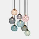 Ljojo Modern Glass Chandelier Nordic Lustre Led Pendant Light Glass Hanging Lamp