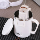 Ljojo 480ml Insulated Stainless Steel Coffee Mug with Lid & Handle