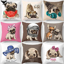 Cute Pug Bulldog Pillowcase for Living Room Decor - Ljojo Home Decor