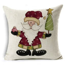 Christmas Santa Claus Pillowcase: Ljojo Linen Decoration for Car Sofa 45cm * 45cm