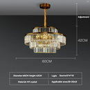 Ljojo Luxury Gold Crystal Chandelier for Living Room Villa Kitchen Decor