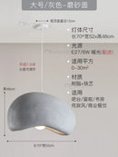 Ljojo Japanese Resin Pendant Light: Wabi-Sabi Bread Hanging Lamp for Dining Room Home Decor