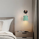 Ljojo LED Wall Lamp: Modern Wood Cover Reading Light for Bedroom, Stairs, Foyer
