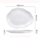 Ljojo Lotus Leaf Shallow Plate for Molecular Cuisine and Sushi