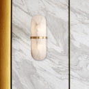 Ljojo Marble LED Wall Sconce Brass Lamp for Bedroom and Aisle