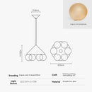 Luxurious Bubble Ball Art Living Room Pendant Light Fixture by Ljojo - High-End Designer Showcase