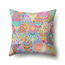 Abstract Geometric Bohemian Pillowcase in Colorful Exotic Style by Ljojo