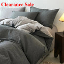 Ljojo 100% Cotton Yarn-Dyed 4-Piece Duvet Set - Ultra-Soft Bedding