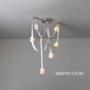 Italian Minimalist LED Chandelier Lighting for Living Room Stairwell by Ljojo