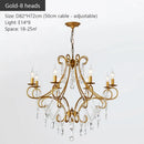 Iron Crystal Chandelier Luxury Boutique Modern Country Style for Living Room by Ljojo