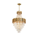 K9 Crystal Gold Chrome Chandelier - Luxury LED Ceiling Fixture for Living Room by Ljojo
