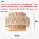 Large Japanese Woven Rattan Pendant Light for Wabi Sabi Restaurant Ljojo