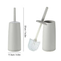 Ljojo Long Handle Toilet Brush with Standing Base - Bathroom Cleaning Tool